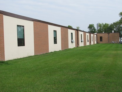 Red and White brick building of N. Sargent Elementary